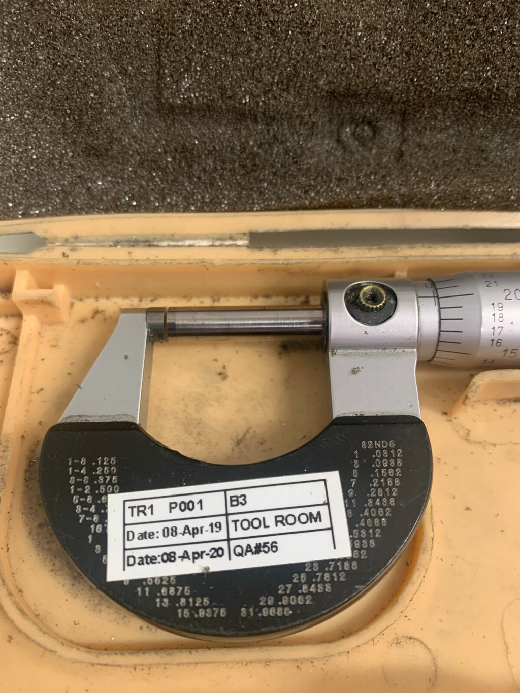 MITUTOYO   OD Micrometer   102-124  (Missing adjustment handle)1