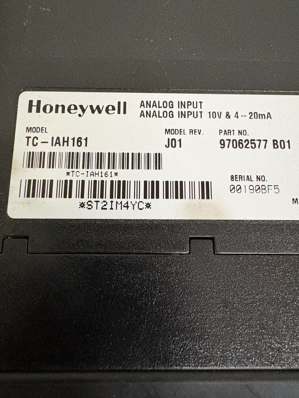 HONEYWELL ANALOG INPUT TC-IAH161 J01 97062577 B01