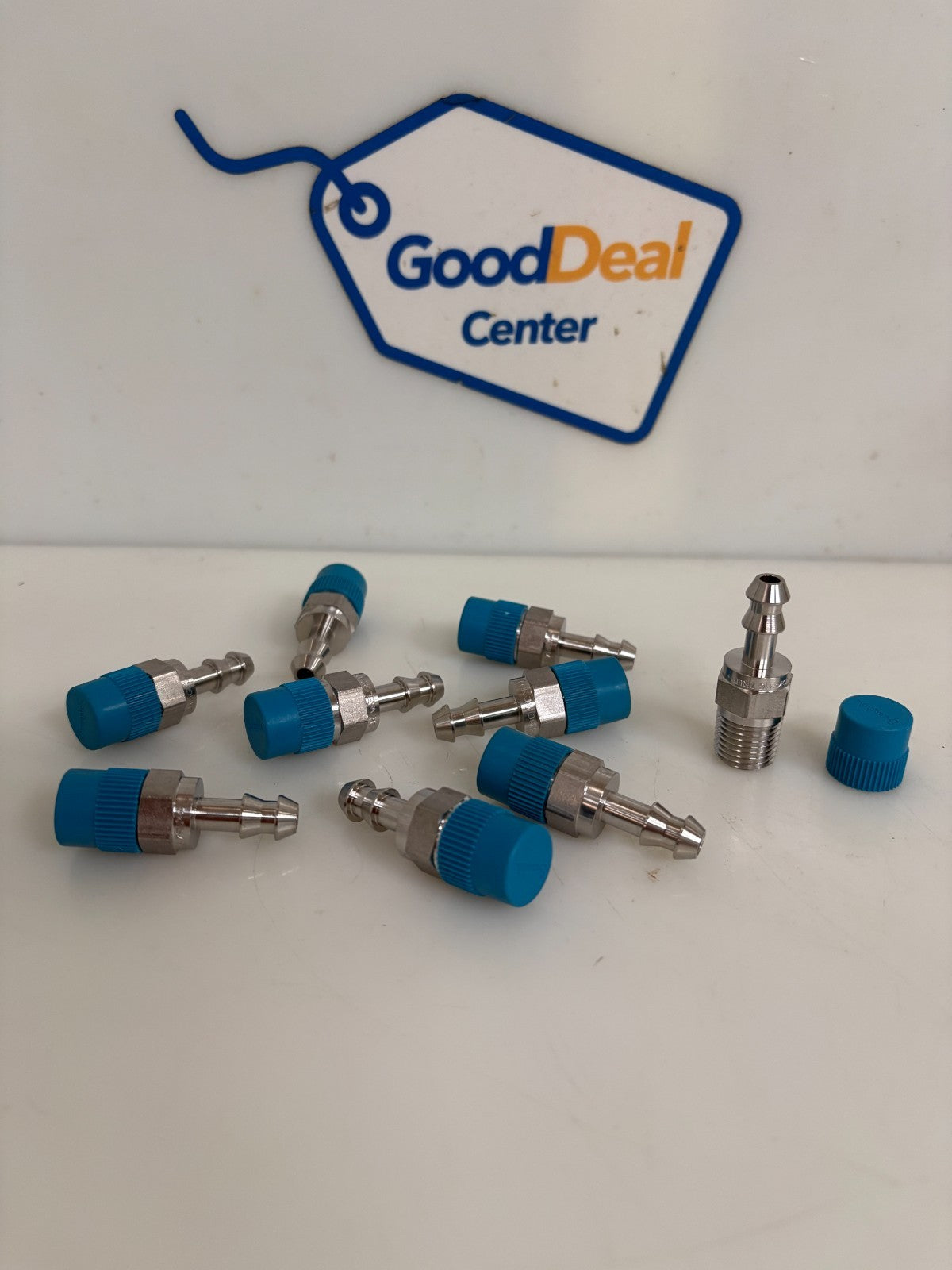 LOT OF 9 SWAGELOK S STEEL TUBE CONNECTOR 1/8" CONNECTOR 1/8" NPT