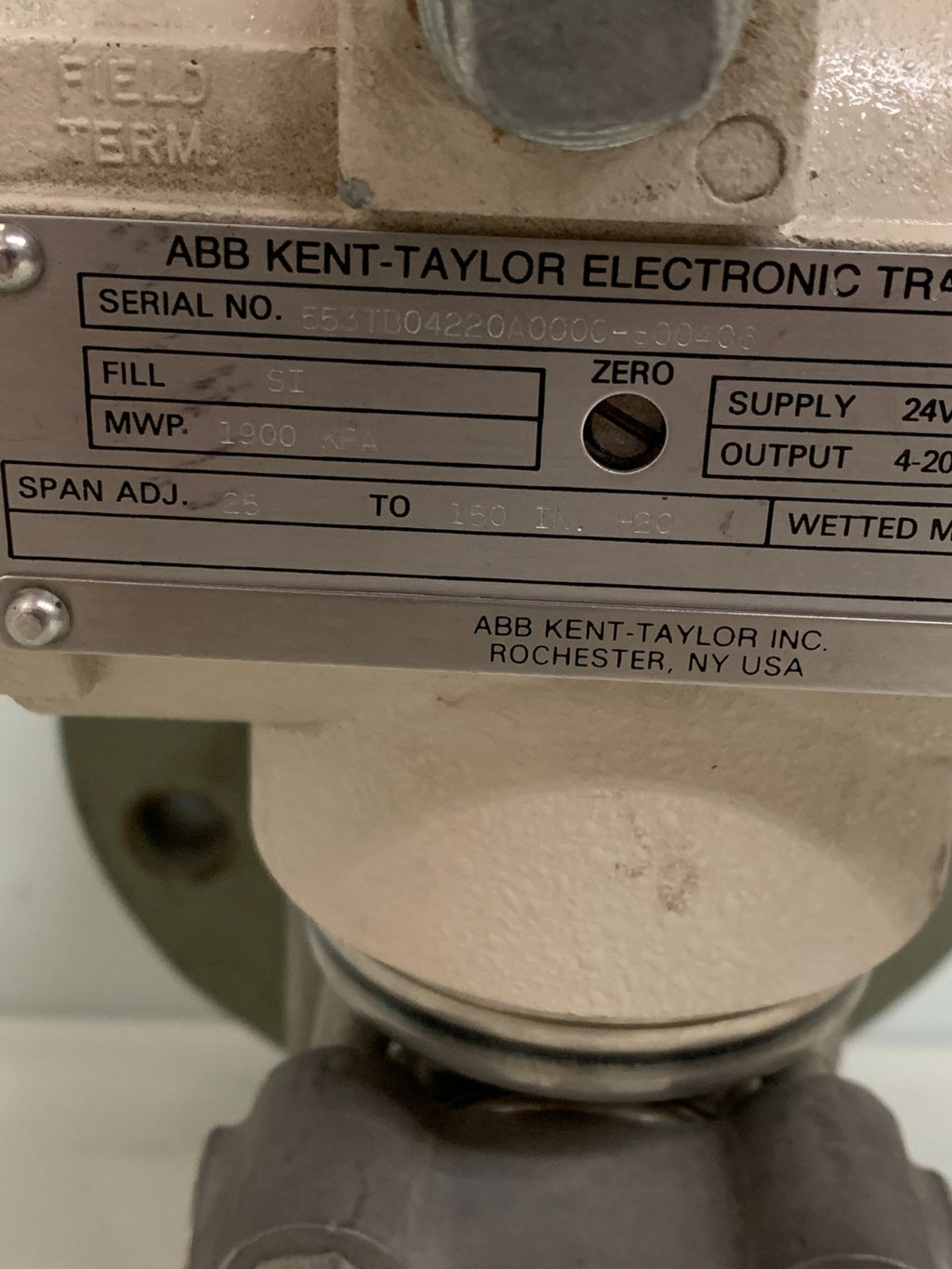 ABB KENT-TAYLOR ELECTRONIC TRANSMITTER