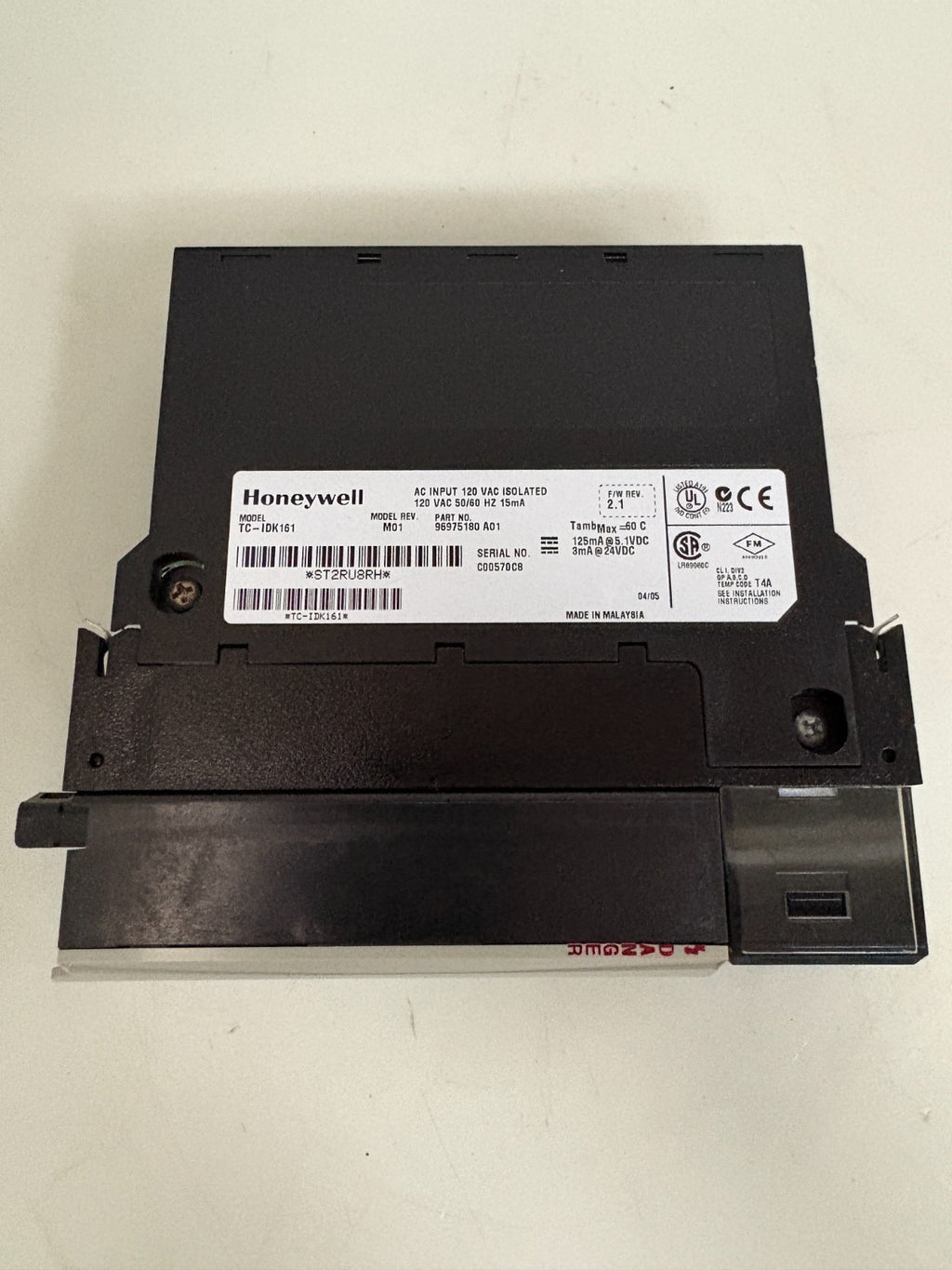 HONEYWELL AC INPUT 120 VAC INSULATED MODULE TC-IDK161 M01 96975180
