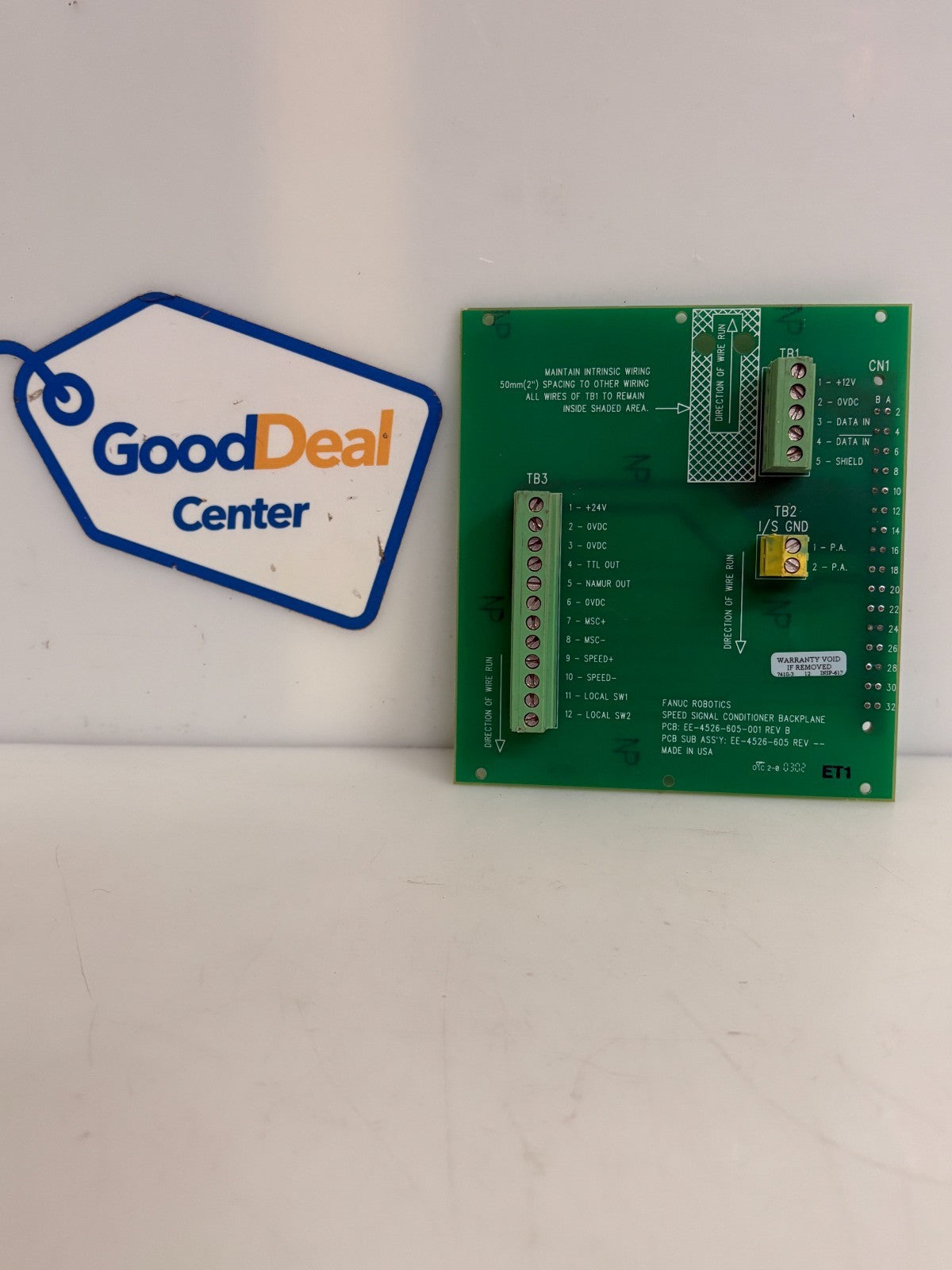 FANUC ROBOTICS SPEED SIGNAL CONDITIONER BACKPLANE EE-4526-605-001 REV B0
