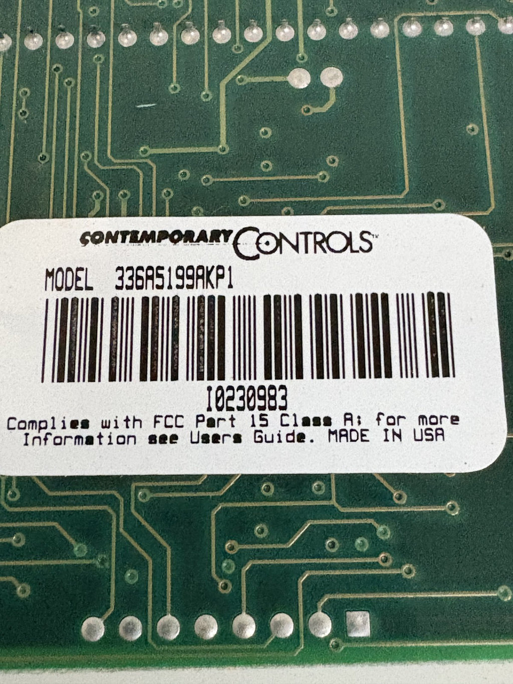 GENERAL ELECTRIC CONTEMPORARY CONTROL CIRCUIT BOARD 336A5199AKP1