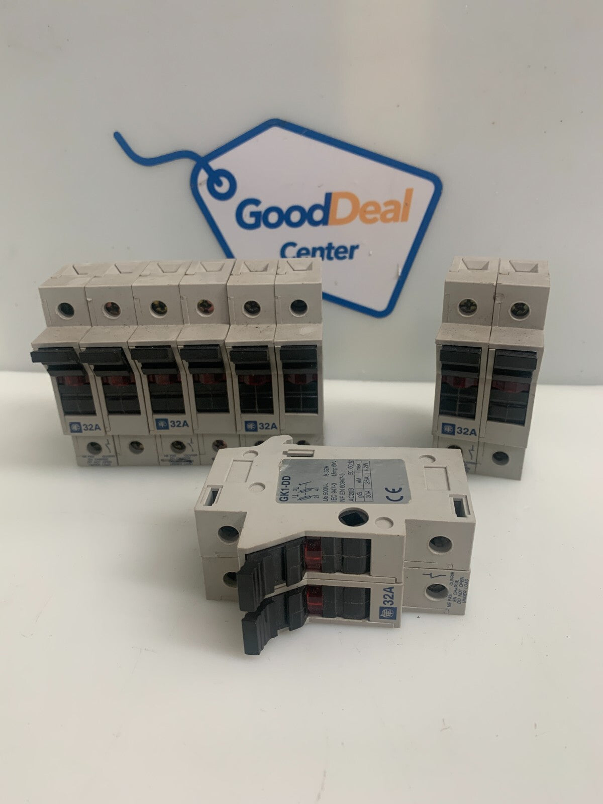 SCHNEIDER ELECTRIC / TELEMECANIQUE Circuit Breaker Fuse Holder GK1-DD (Lot of 5)