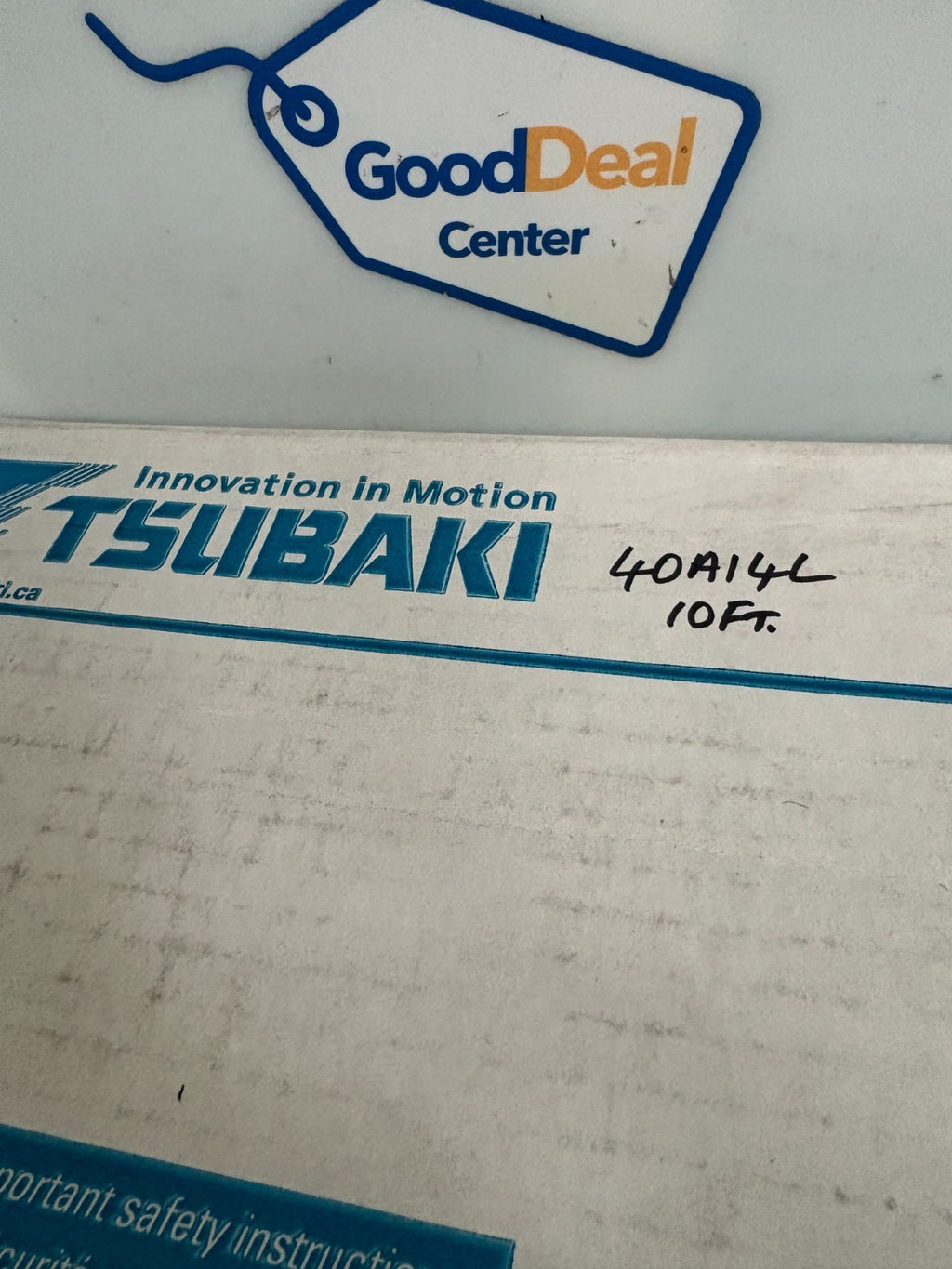 TSUBAKI 40 A 14 L SMALL PITCH ROLLER PAIN 10FT 1