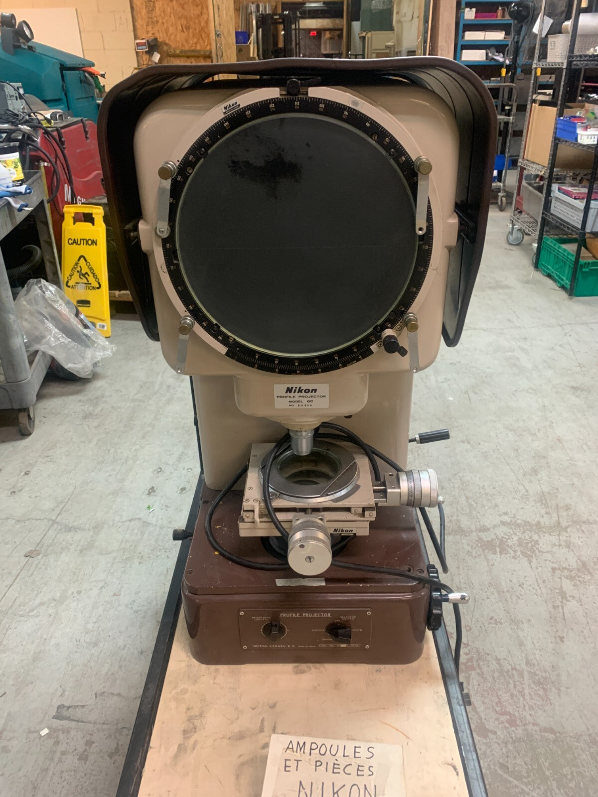 Nikon 6C Profile Optical Comparator Projector Countertop Model
