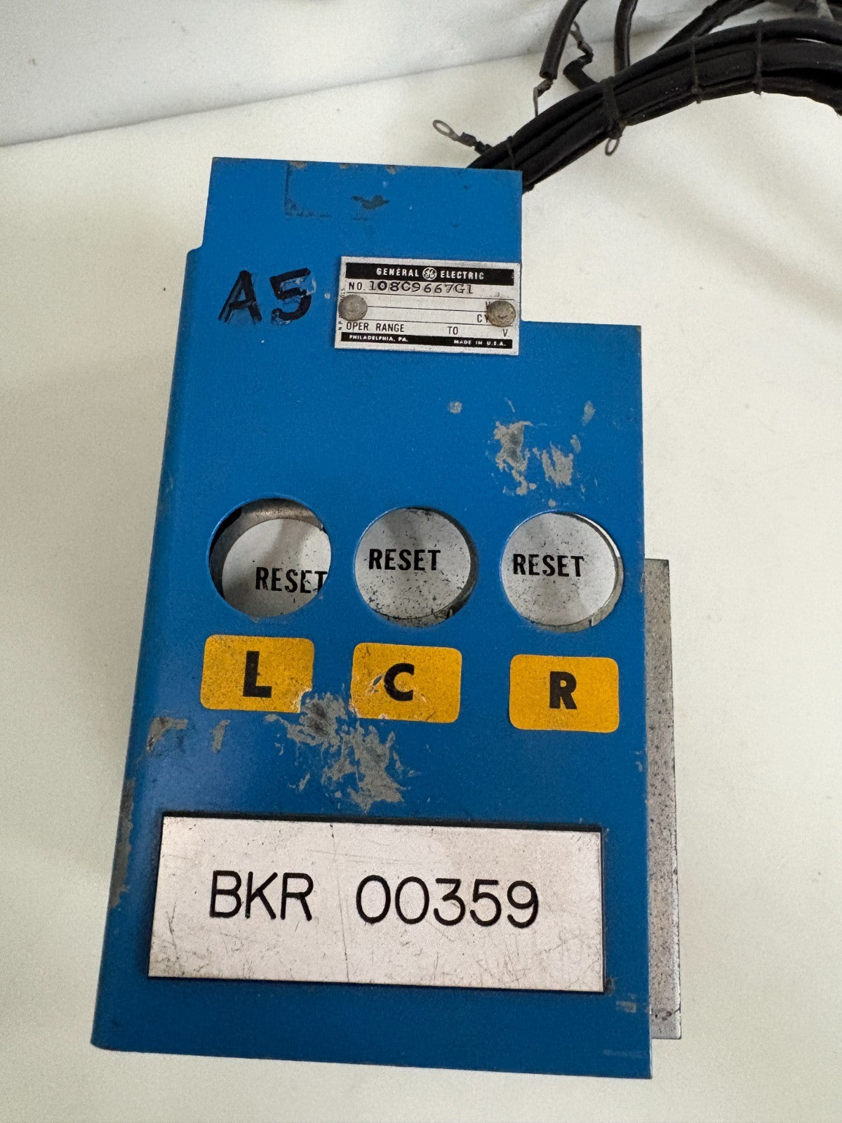 GENERAL ELECTRIC BLOWN FUSE TRIP INDICATOR ASSY 108C9667G1