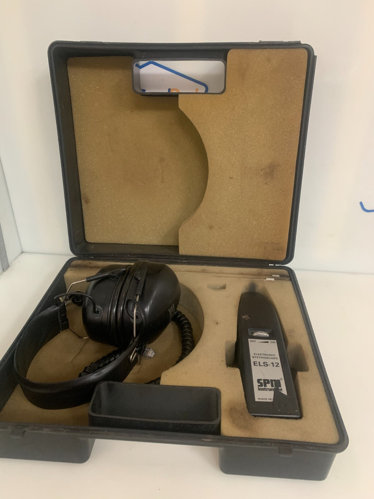 SPM INSTRUMENTS ELS-12 ELECTRONIC STETHOSCOPE IN CASE0