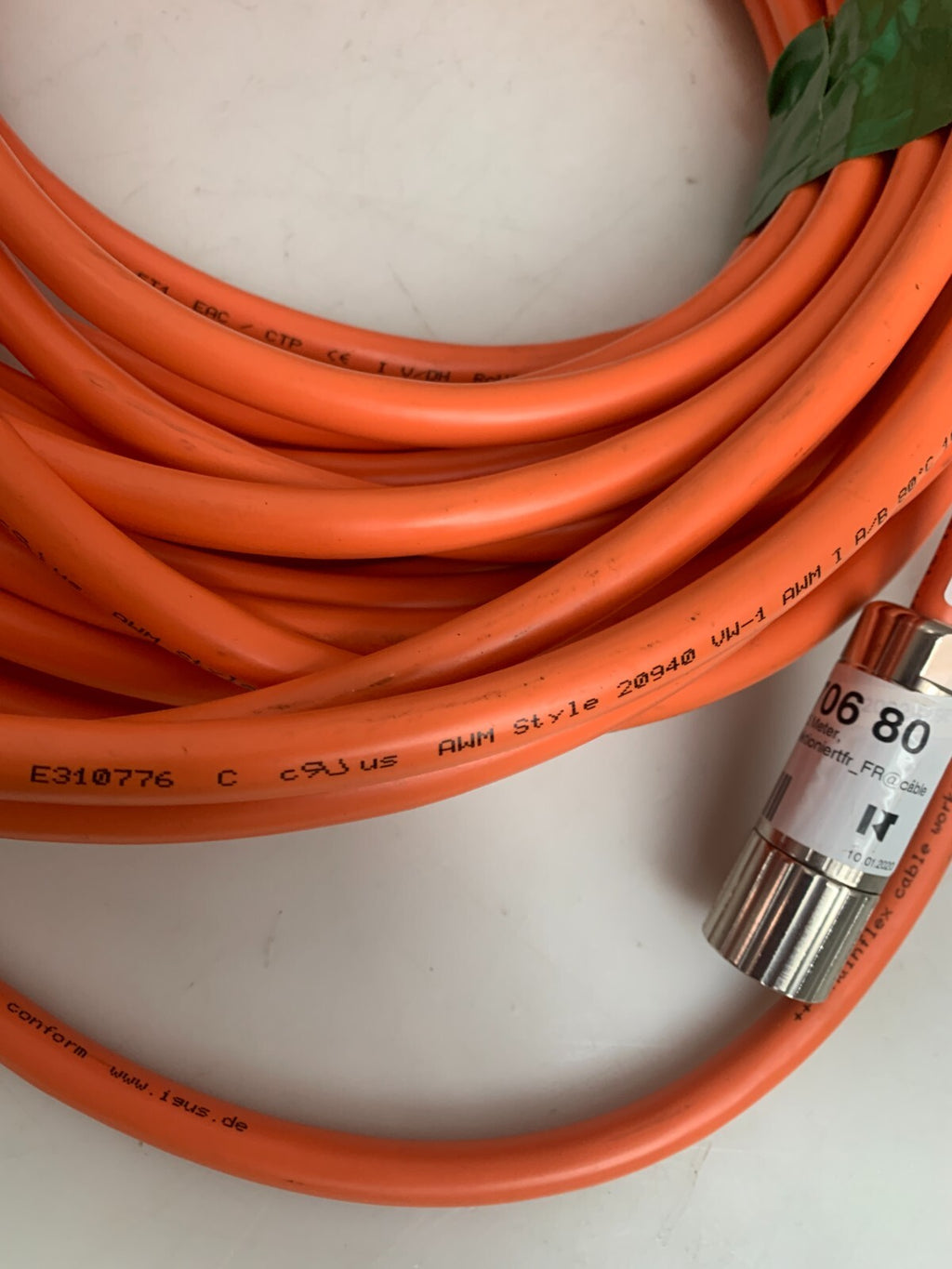 Igus CF897.15.15.02.01 ChainFlex Motor/Power Cable 25 meters 600/1000V