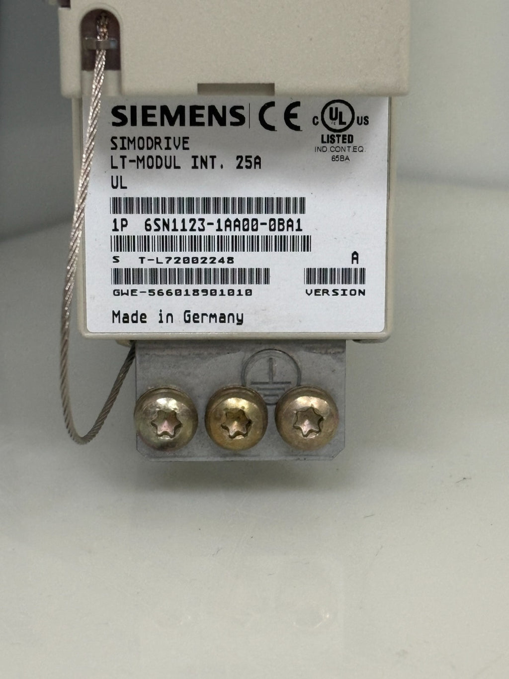 SIEMENS SIMODRIVE LT MODULE 6SN1123-1AA00-0BA11