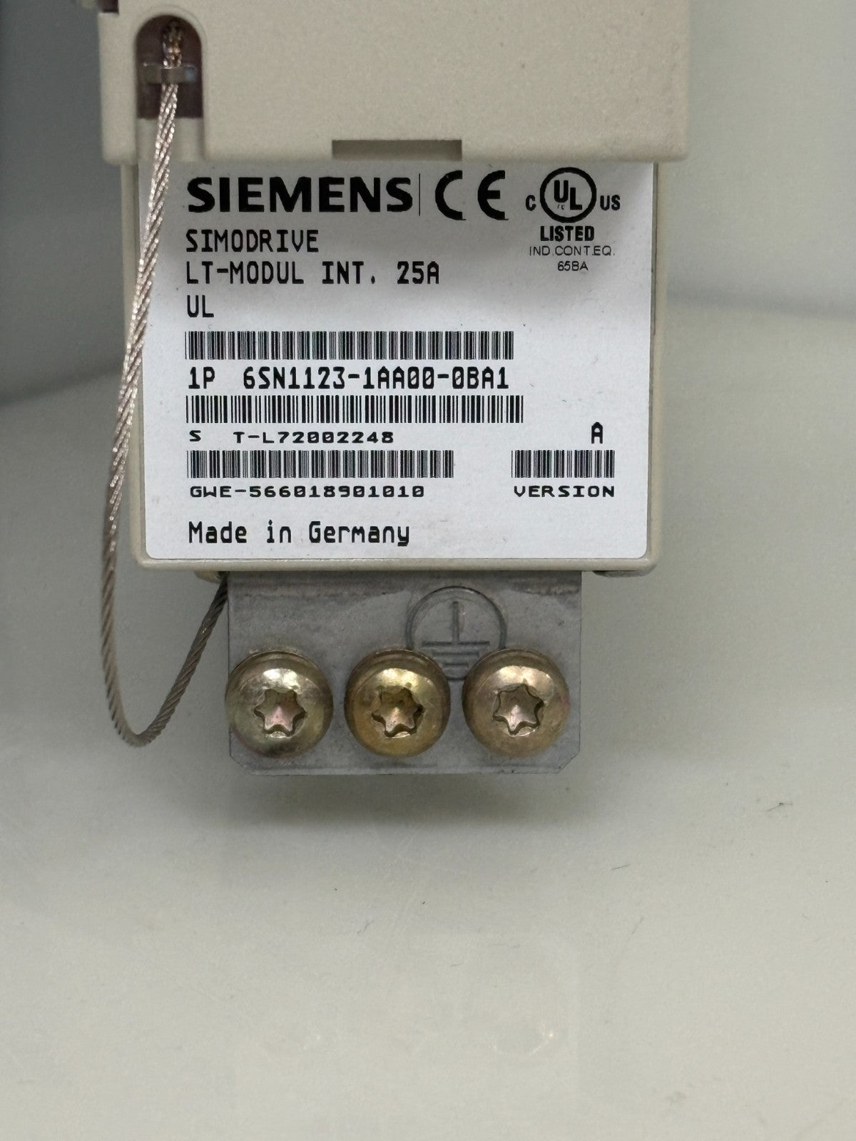 SIEMENS SIMODRIVE LT MODULE 6SN1123-1AA00-0BA11