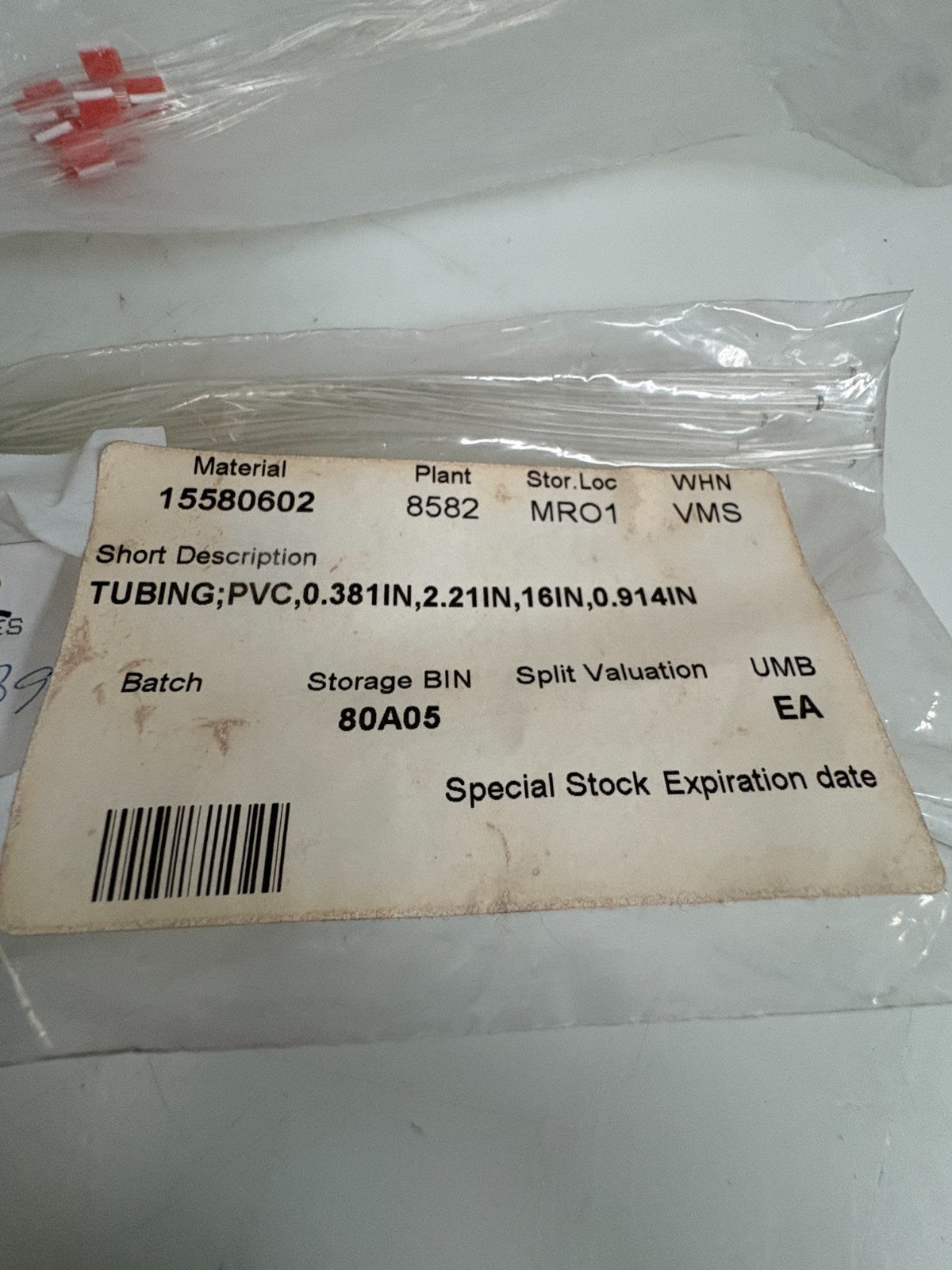 LOT OF 2 ORMANTINE PVC 2 BRIDGES FLOWMEASURED PUMP TUBES 116-0549-04