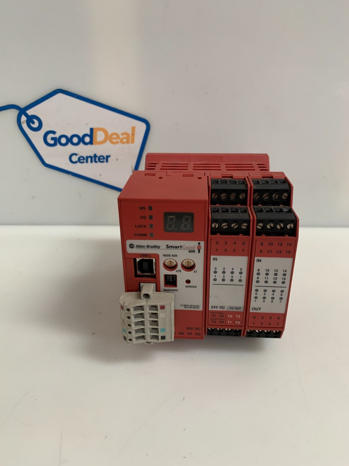 ALLEN BRADLEY SMART GUARD 600 PLC SAFETY CONTROLLER 1752-L24BBB SER A REV B