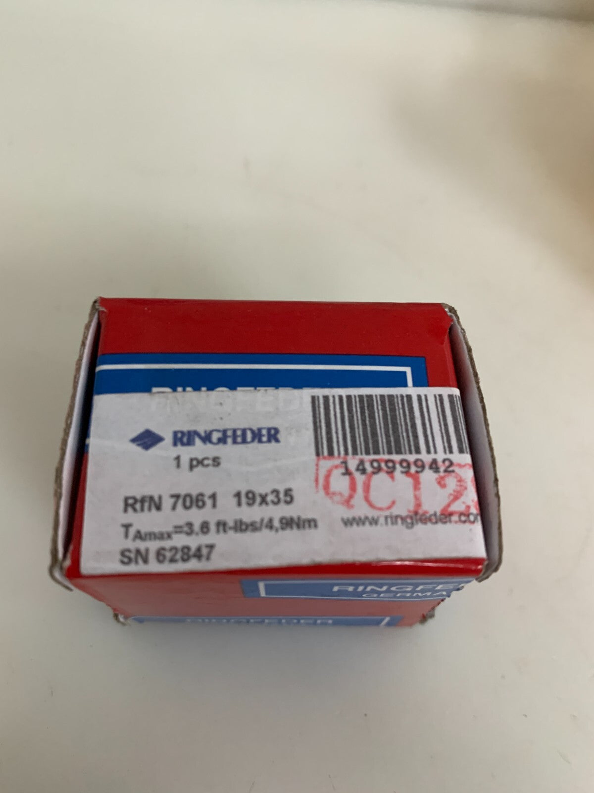 RINGFEDER SPRING RING RFN 7061 19X35