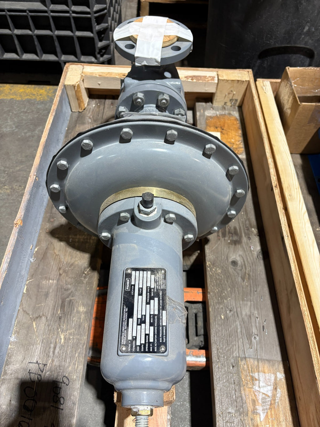 EMERSON FISHER DIRECT OPERATED BACKPRESSURE REGULATOR VALVE MR1080