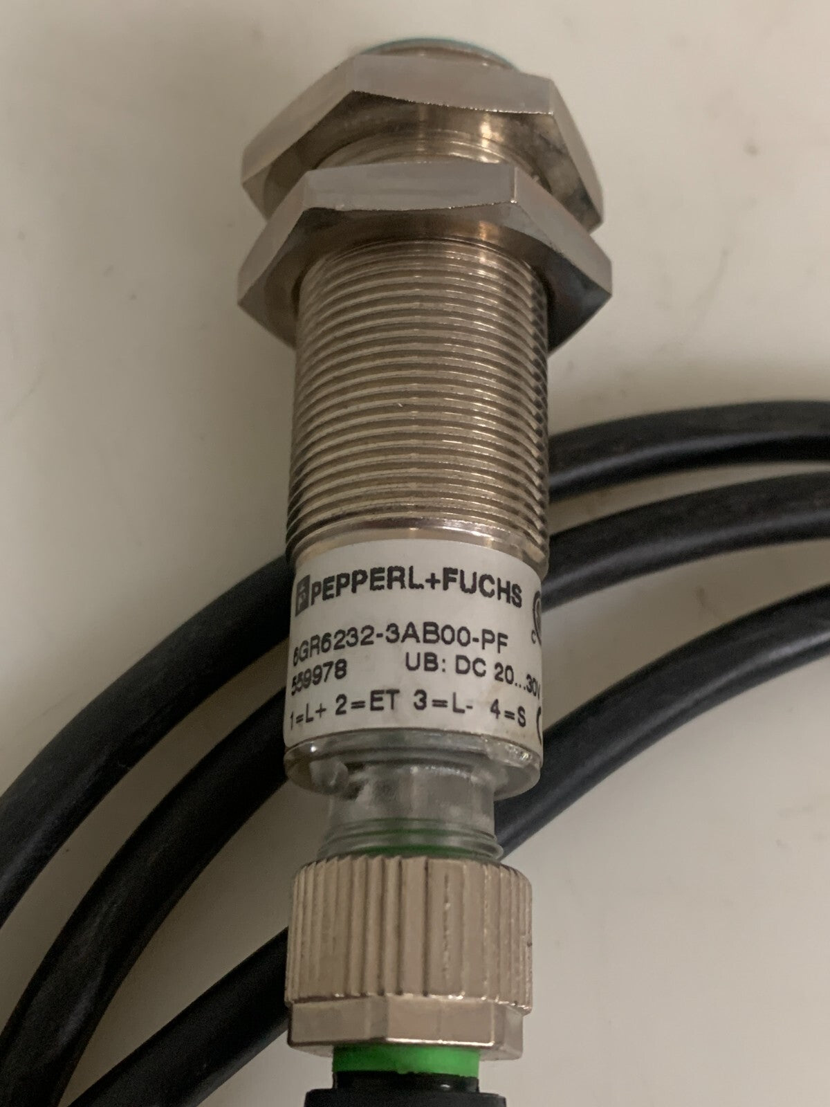 PEPPERL + FUCHS SENSOR 6 GR 6232-3ABOO-PF W/CABLE