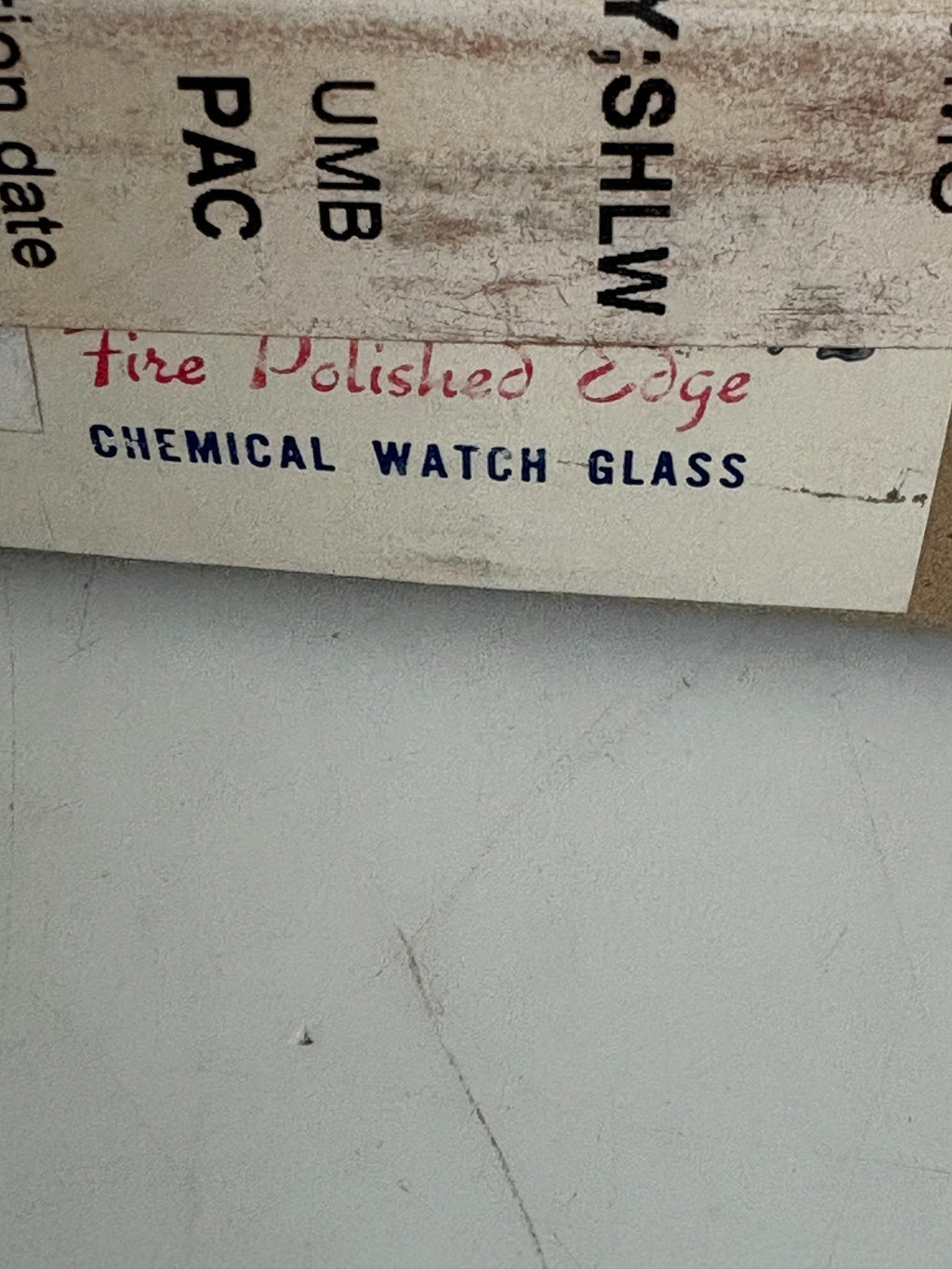 FIRE POLISHED EDGE 3 1/2 CHEMICAL WATCH GLASS BOX OF 12