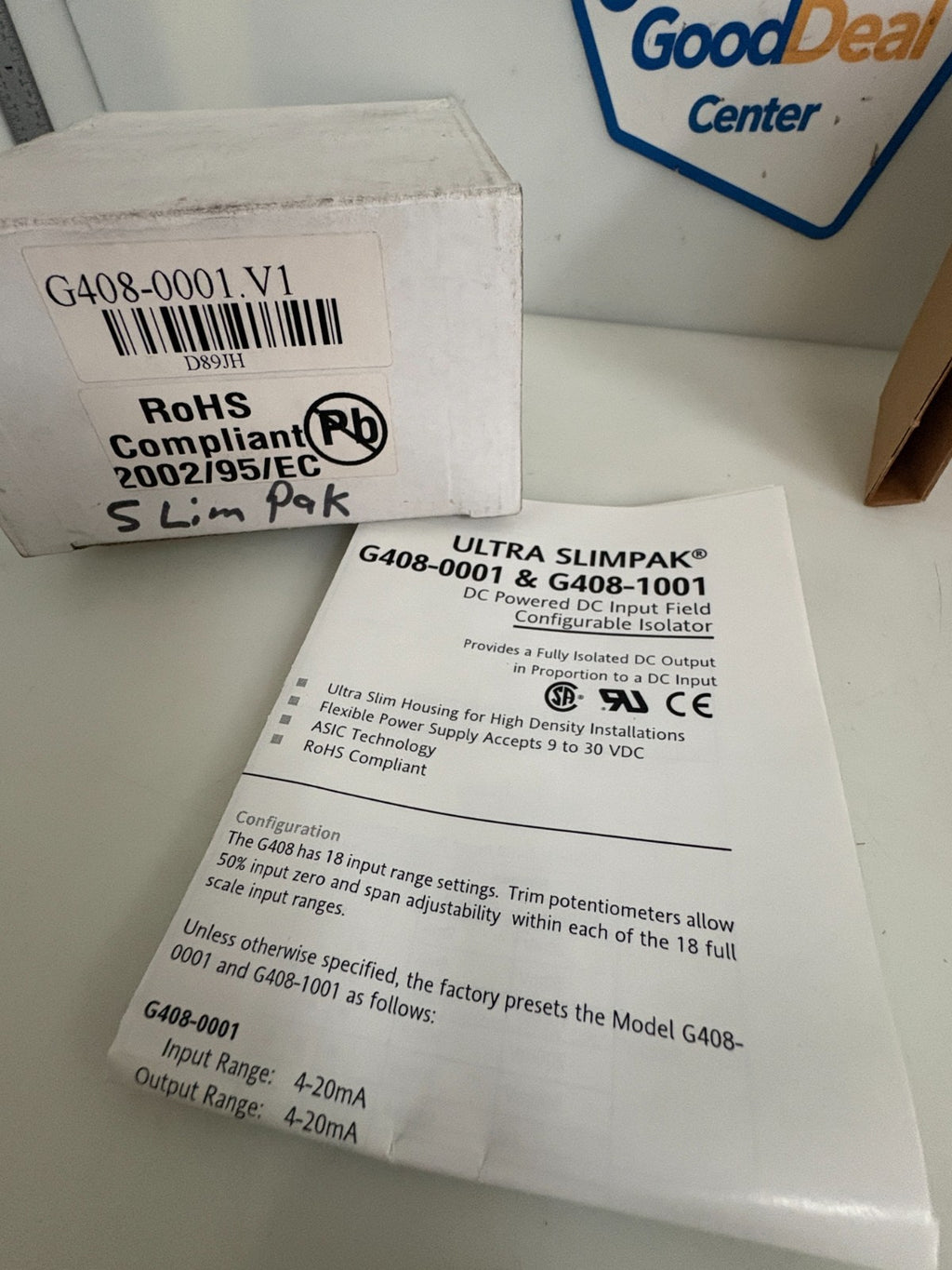 INVENSYS ACTION INSTRUMENTS ULTRA SLIMPAK CONFIGURABLE ISOLATOR G408-0001.V1
