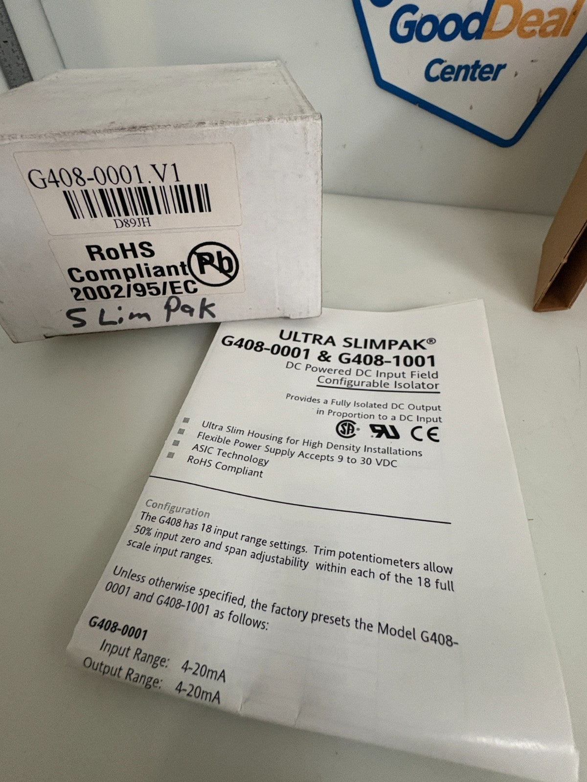 INVENSYS ACTION INSTRUMENTS ULTRA SLIMPAK CONFIGURABLE ISOLATOR G408-0001.V1