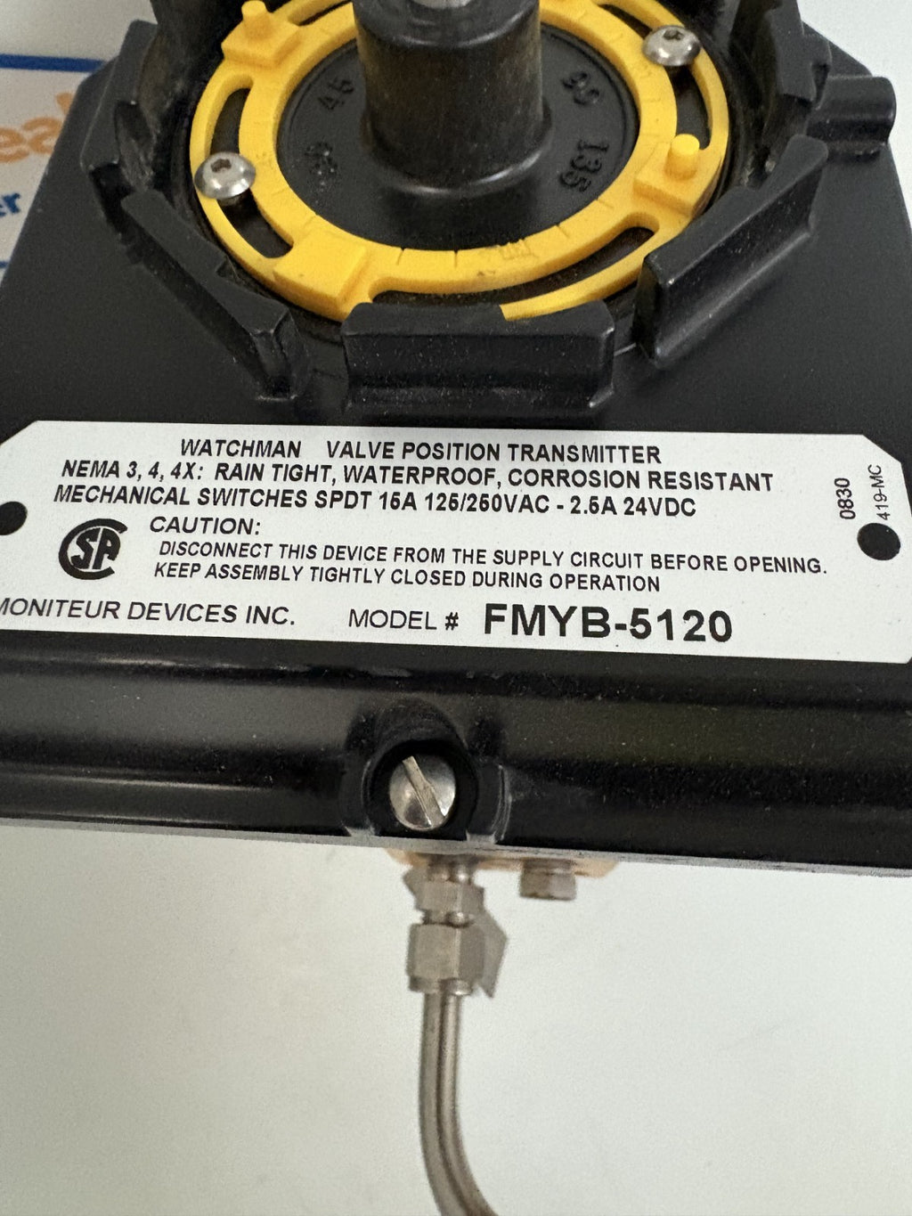EMERSON PROCESS MANAGEMENT FIELD Q TYPE QS40040-404STACW W/MONITOR DEVICES4