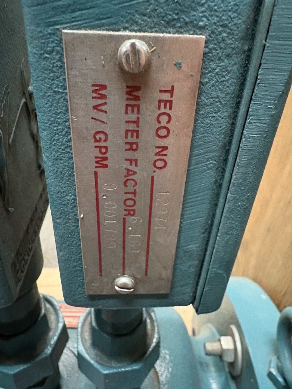 FISHER & PORTER TEFLON MAGNETIC FLOWMETER FLOW TUBE MODEL 10D1430 A