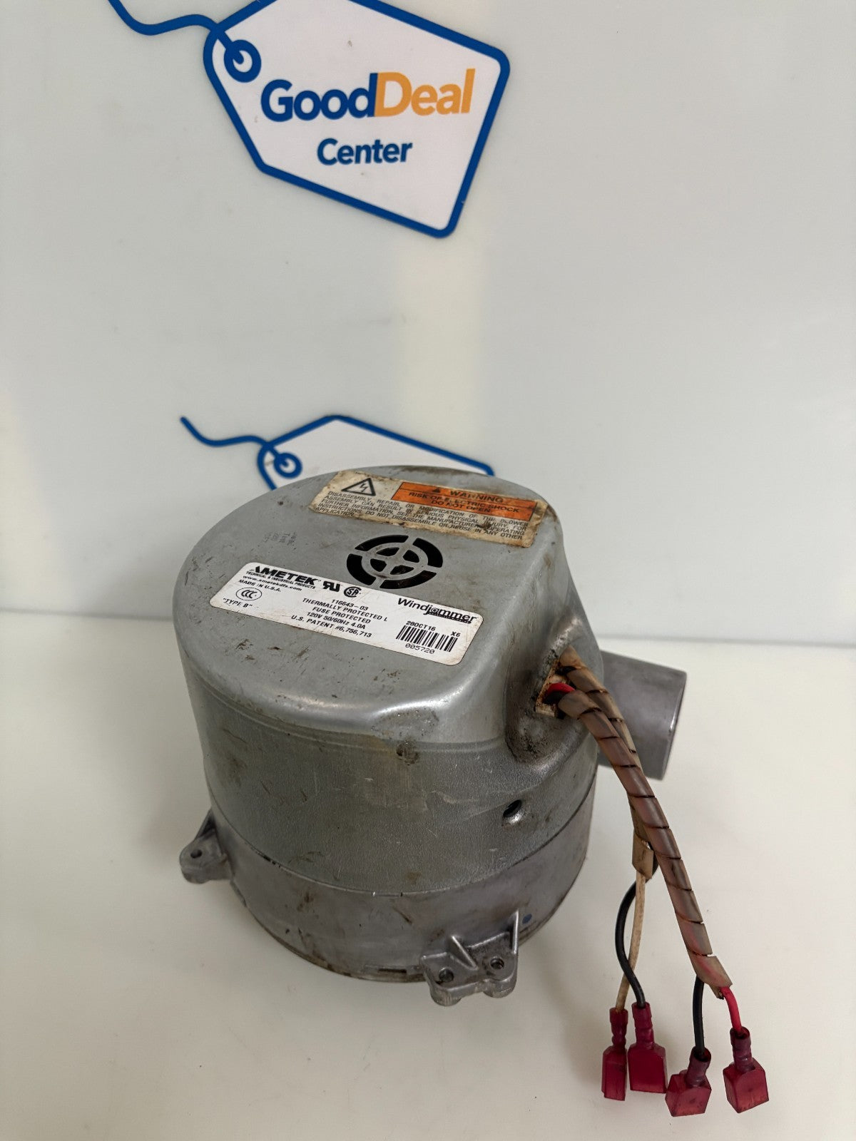 AMETEK WINDJAMMER BRUSHLESS BYPASS CENTRIFUGAL BLOWER 116643-03
