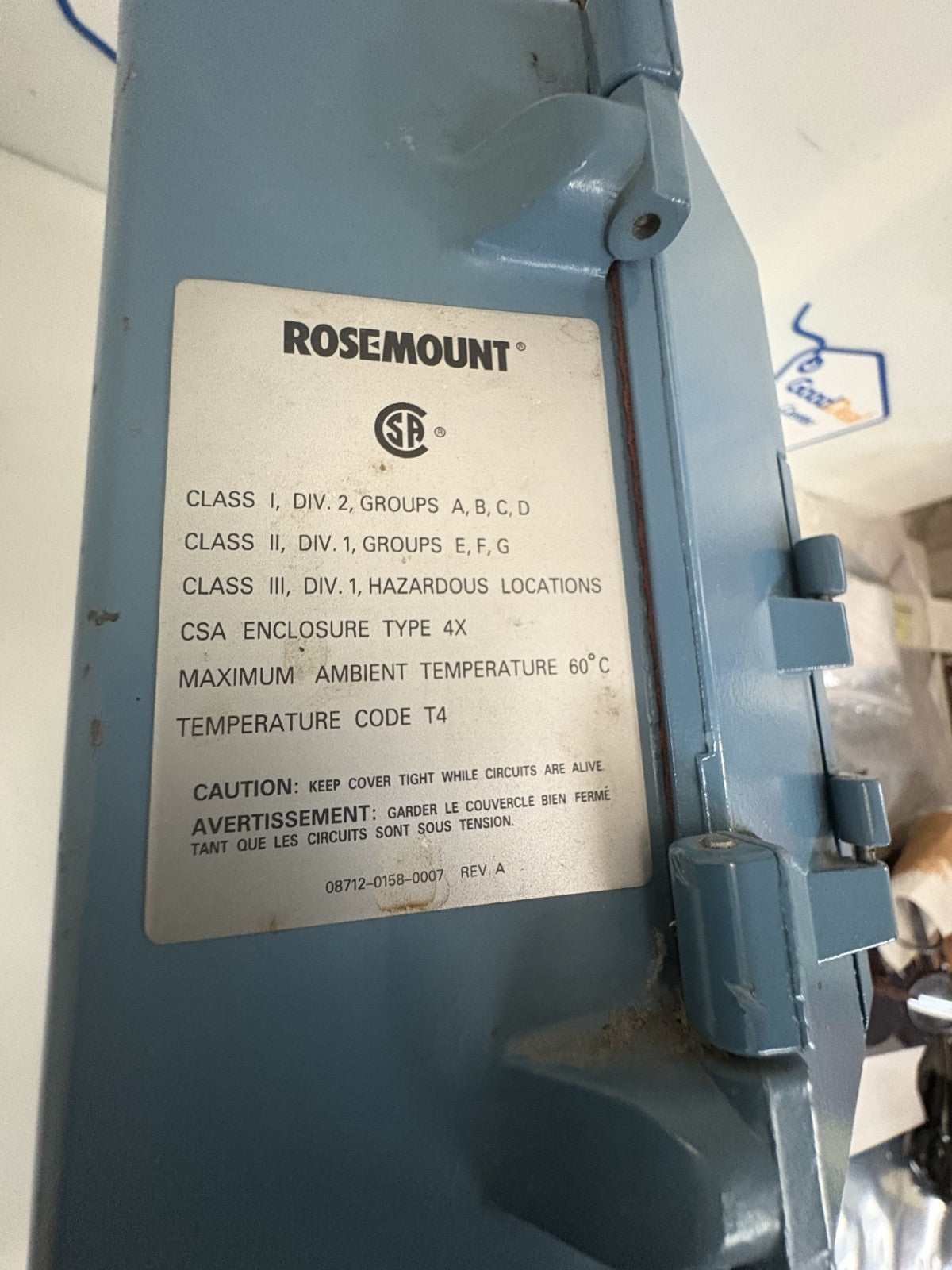 ROSEMOUNT MAGNETIC FLOW METER TRANSMITTER SMART DISPLAY #8712C-R12N5M4