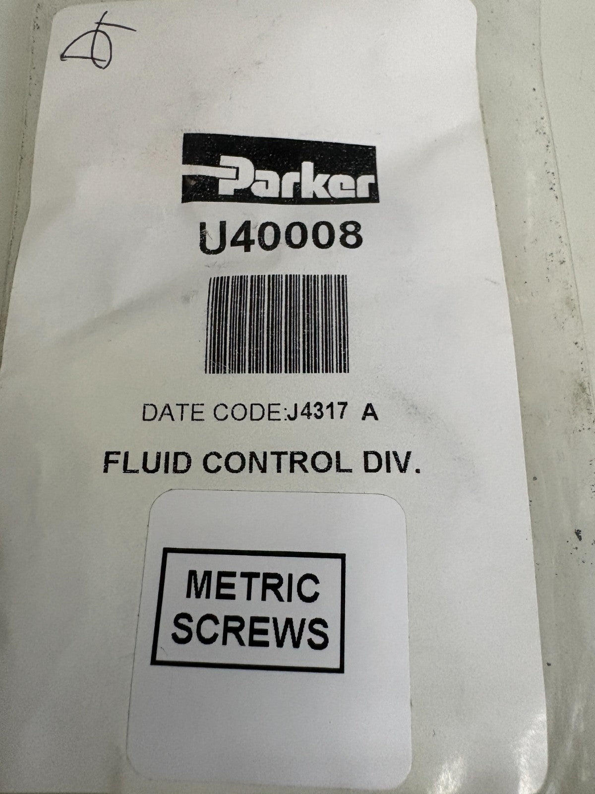 LOT OF 2 PARKER FLUID CONTROL U 40008