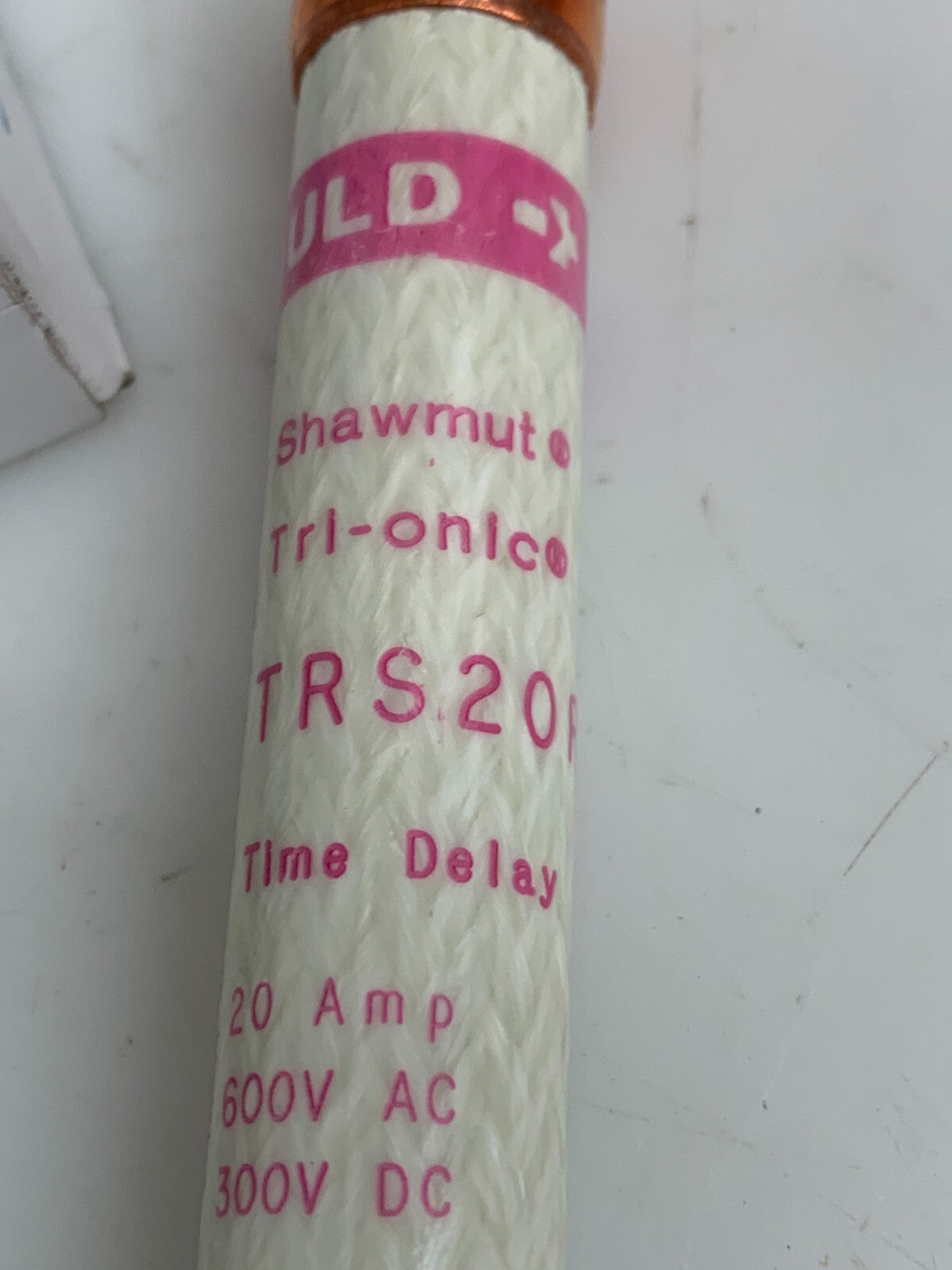 Box of 10 Gould Shawmut TRS20R Tri-Onic Time Delay Fuses 20 AMP 600V