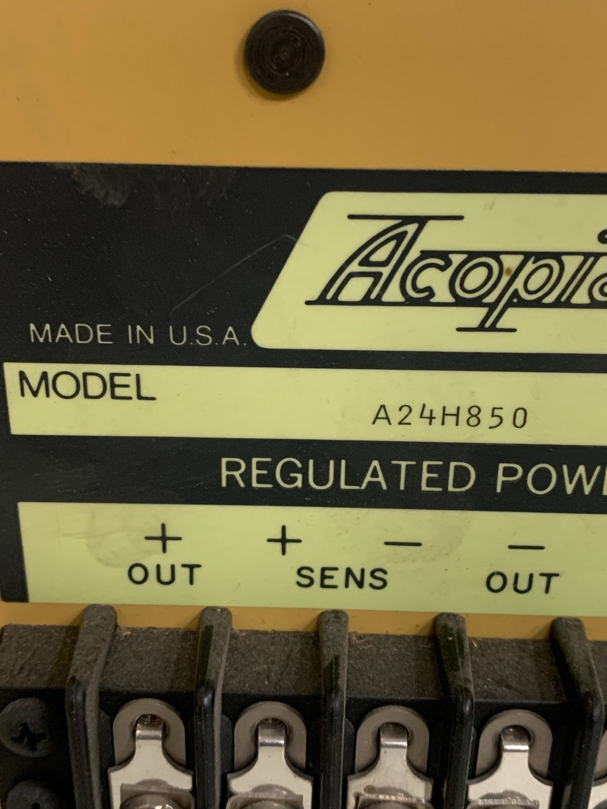 ACOPIAN POWER SUPPLY A24H8502