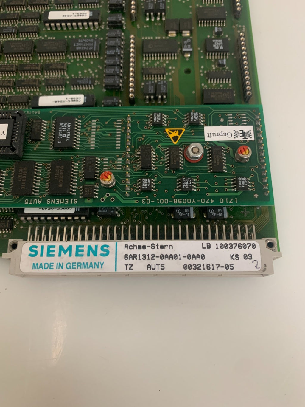 SIEMENS CIRCUIT BOARD ACHSE-STERN 00321617-05 6AR1312-0AA0-0AA0
