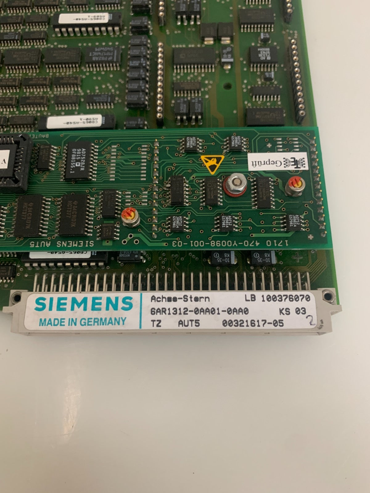 SIEMENS CIRCUIT BOARD ACHSE-STERN 00321617-05 6AR1312-0AA0-0AA0