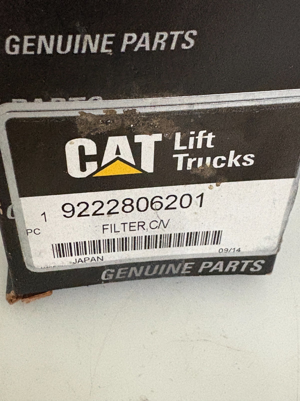 CATERPILLAR FILTER C/V 92228062012
