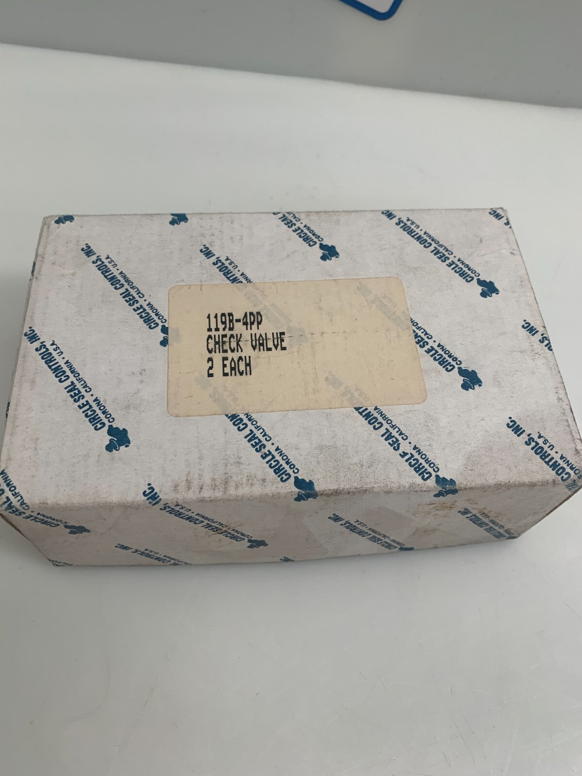 CIRCLE SEAL CONTROLS  Check Valve  119B-4PP  (Box of 2)