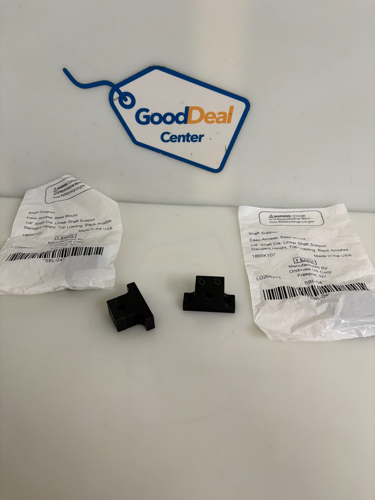 LOT OF 4 ONDRIVES US CORP LINEAR SHAFT SUPPORT SBL-040