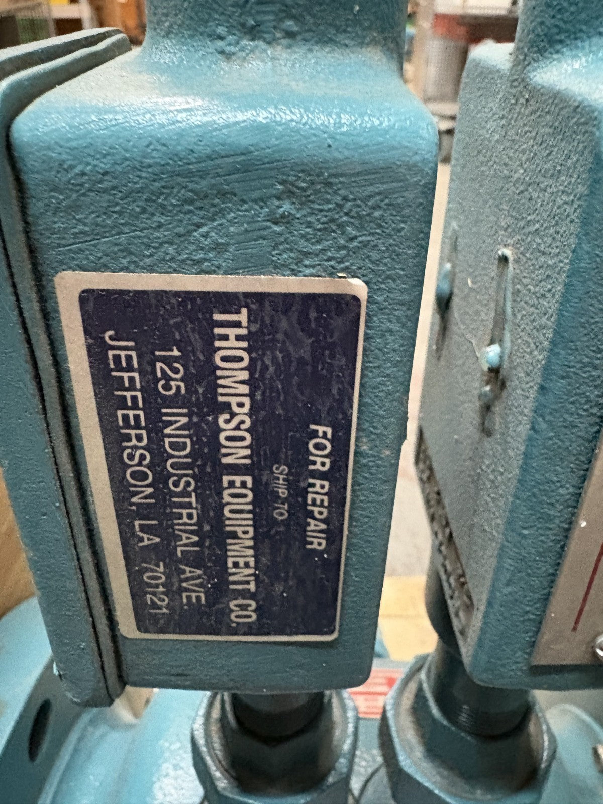 FISHER & PORTER TEFLON MAGNETIC FLOWMETER FLOW TUBE MODEL 10D1430 A