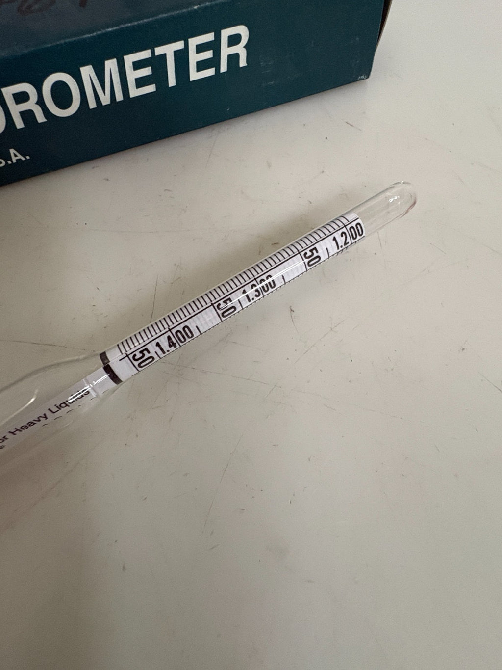 LOT OF 2 VWR PRECISION HYDROMETER 1.2-1.45