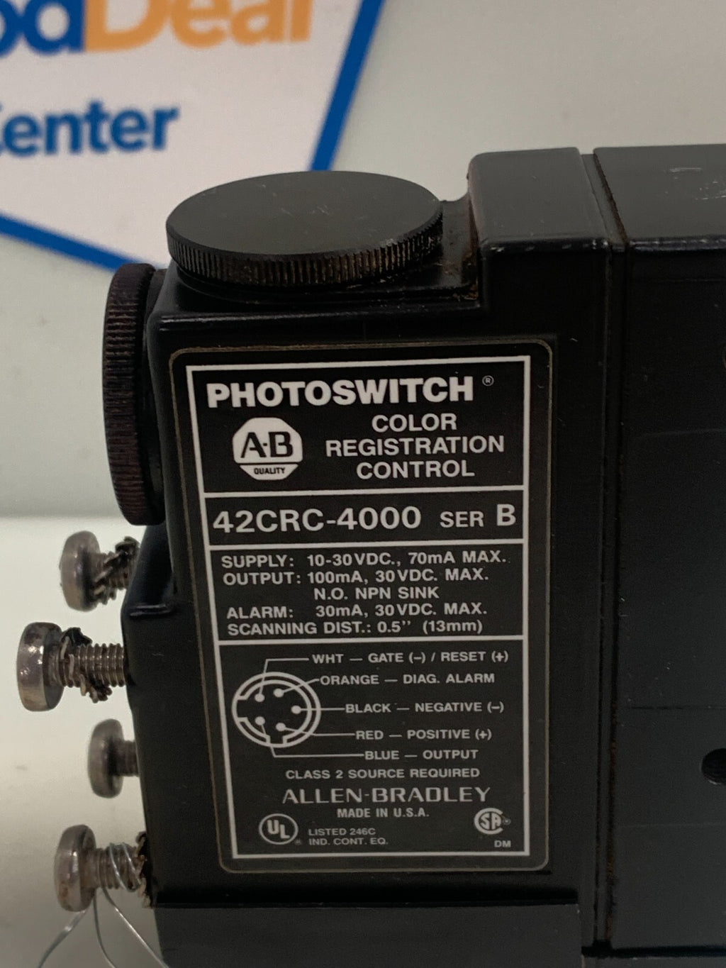 ALLEN BRADLEY 42CRC-4000 SERIES B SENSOR PHOTOSWTICH