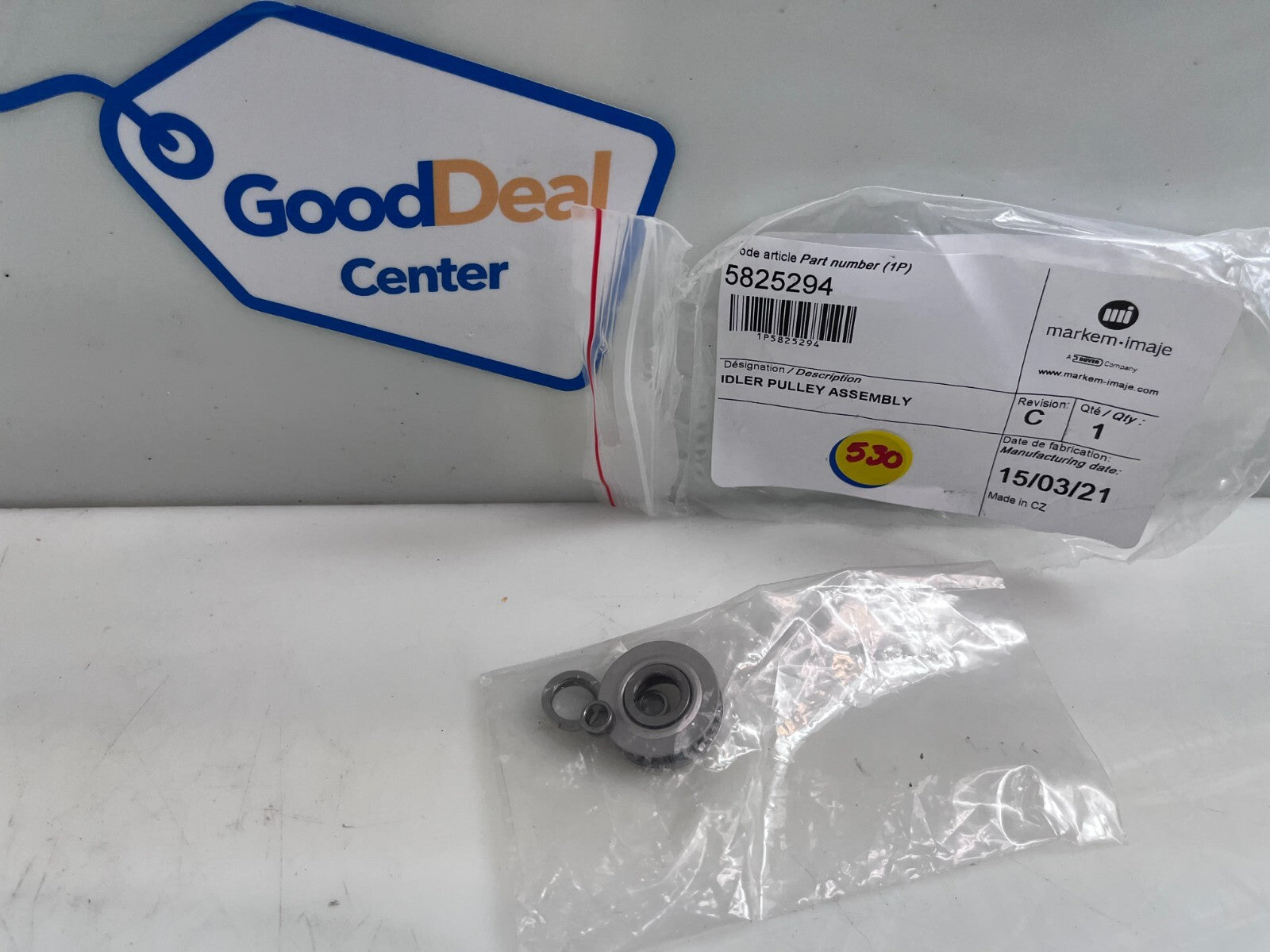 MARKEM-IMAJE IDLER PULLEY ASSEMBLY 5825294 Rev C