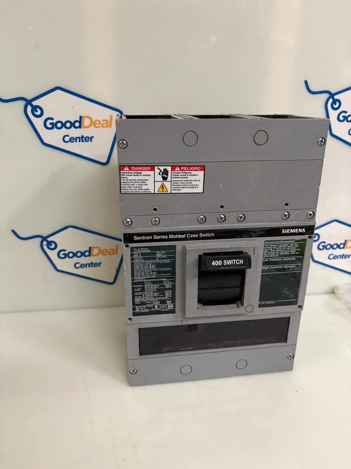 SIEMENS SENTRON 400 AMP SWITCH JXD63S400A 0