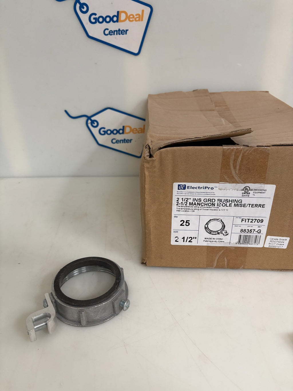 ELECTRI PRO 21/2 INSULATED GROUND BUSHING 25 IN BOX0