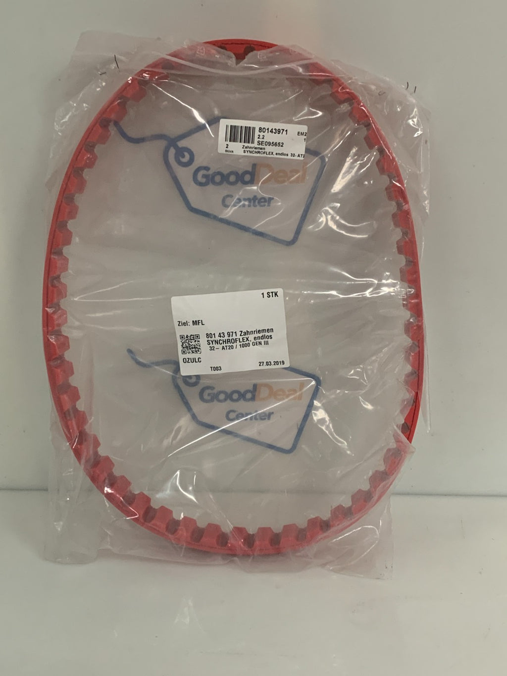 SYNCHROFLEX AT 20/1000 736 GENIII SCHUBERT TIMING BELT #801 43 971