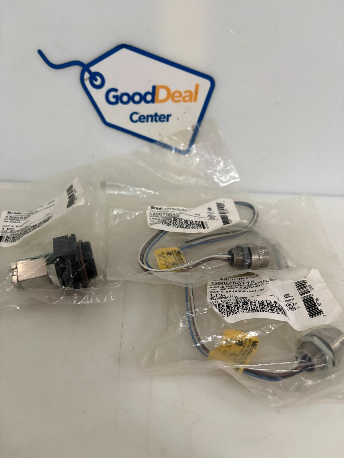 LOT OF 2 BRAD CONNECTIVITY WOODHEAD 1200700115 W/13005500010