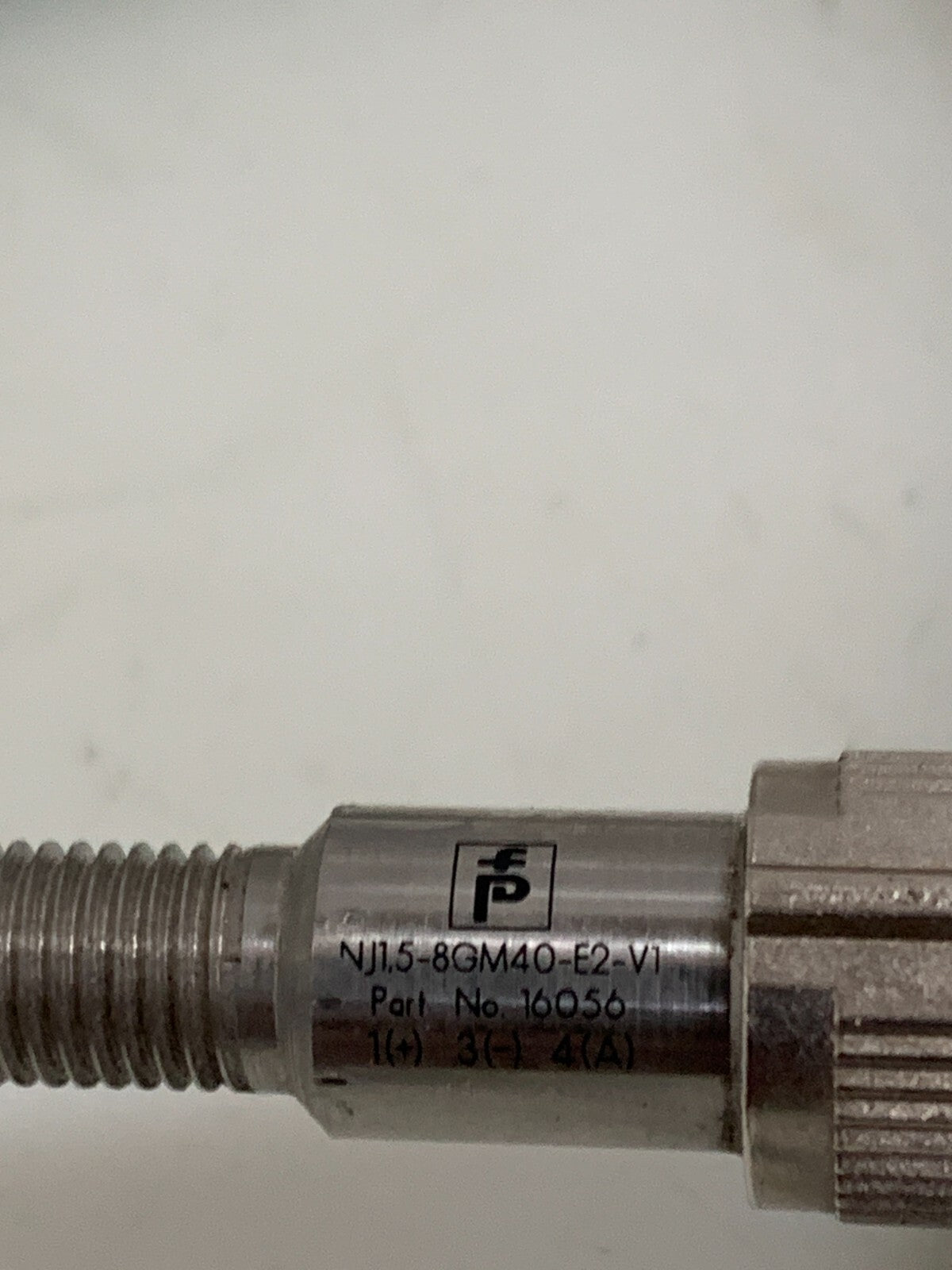 LOT OF 2 PEPPERL & FUCHS INDUCTIVE SENSOR NJL5-8GM40-E2-V1 W/CONNECTOR CABLE