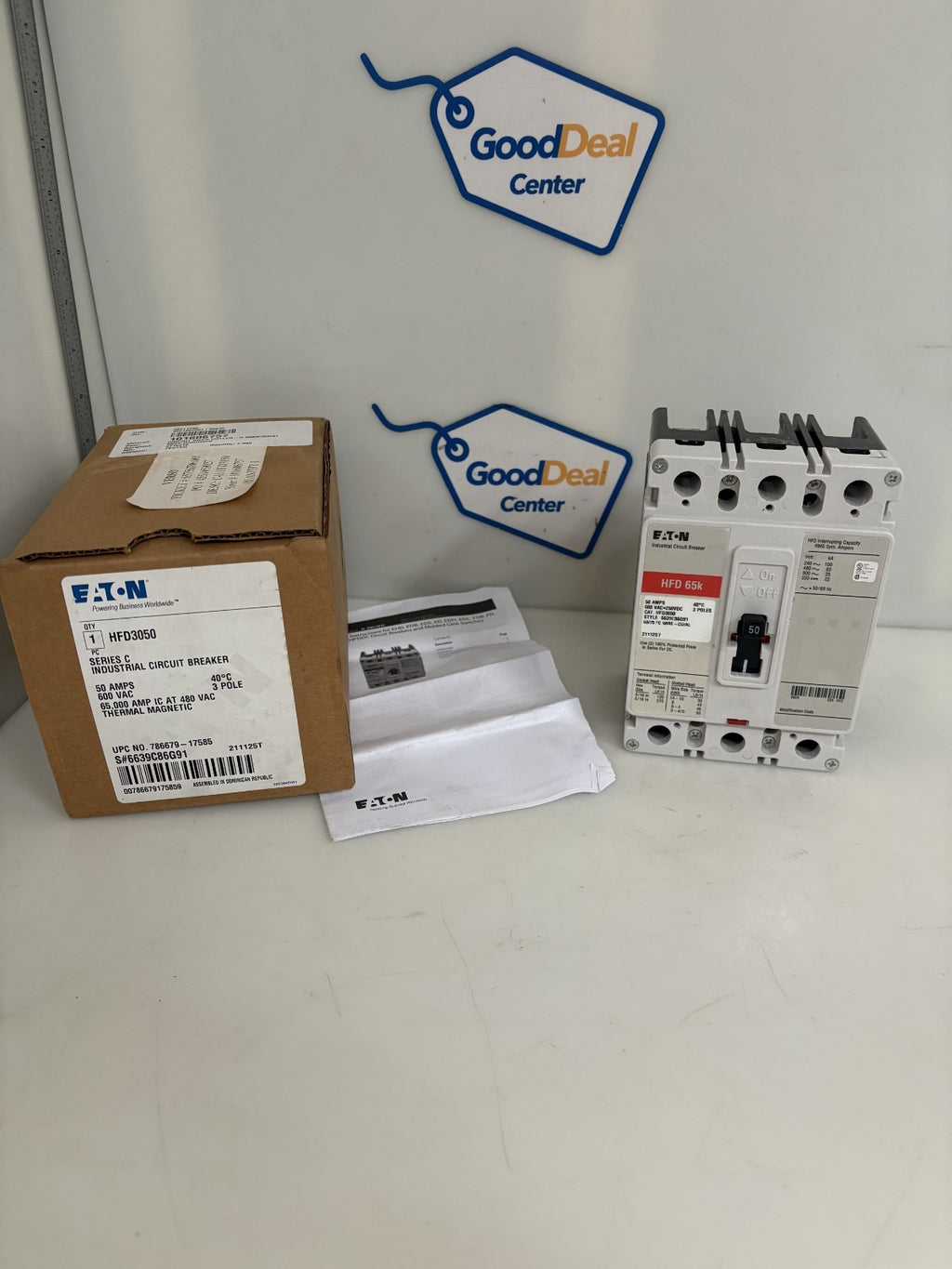 EATON 50 AMP CIRCUIT BREAKER #HFD 65K #HFD3050  STYLE 6639 C86G91