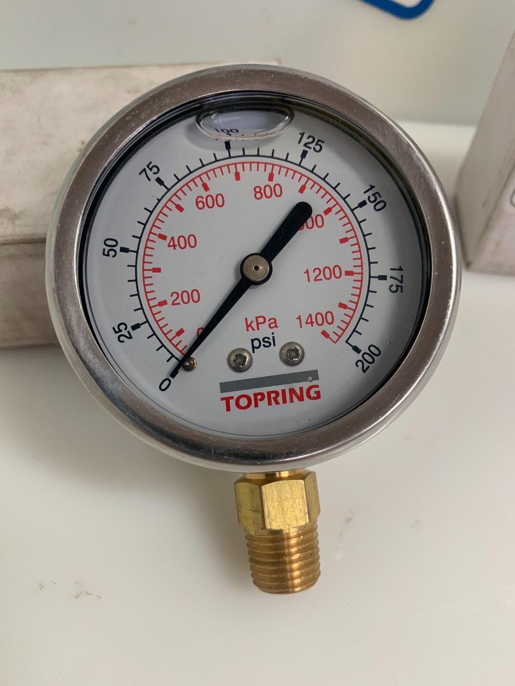 LOT OF 2 TOPRING 0-200 LIQUID GAUGE 55-633