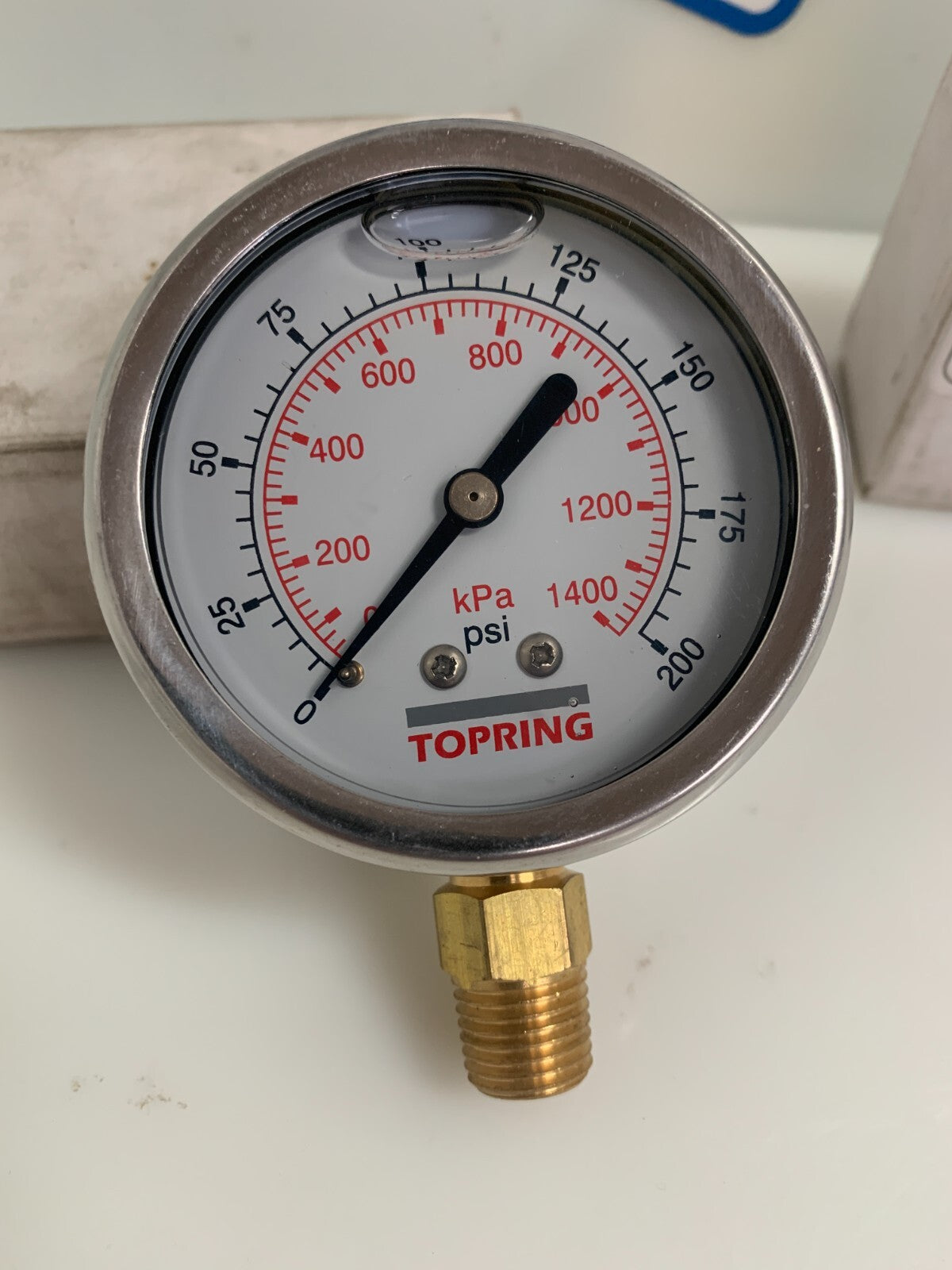 LOT OF 2 TOPRING 0-200 LIQUID GAUGE 55-633