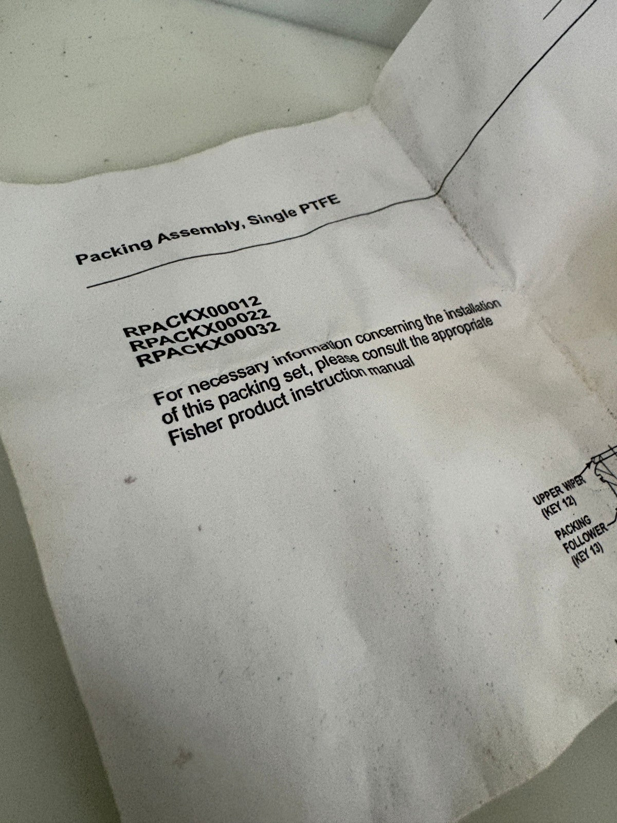FISHER REPAIR KIT RPACKX000123