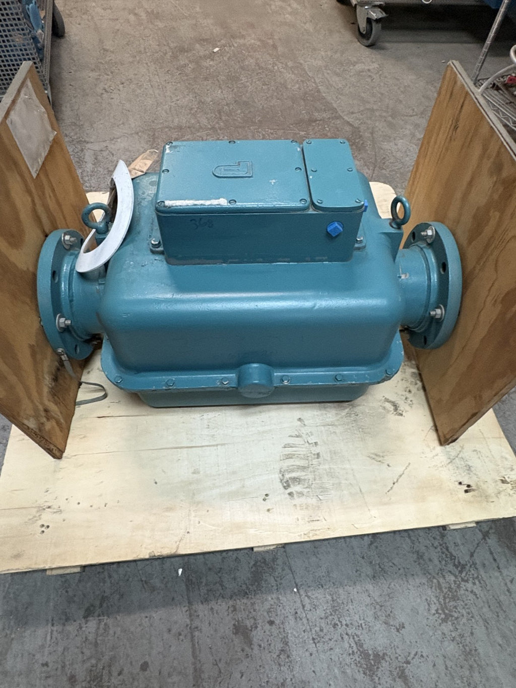 FISHER & PORTER TEFLON MAGNETIC TUBE FLOW METER MODEL 10D1416 AH6