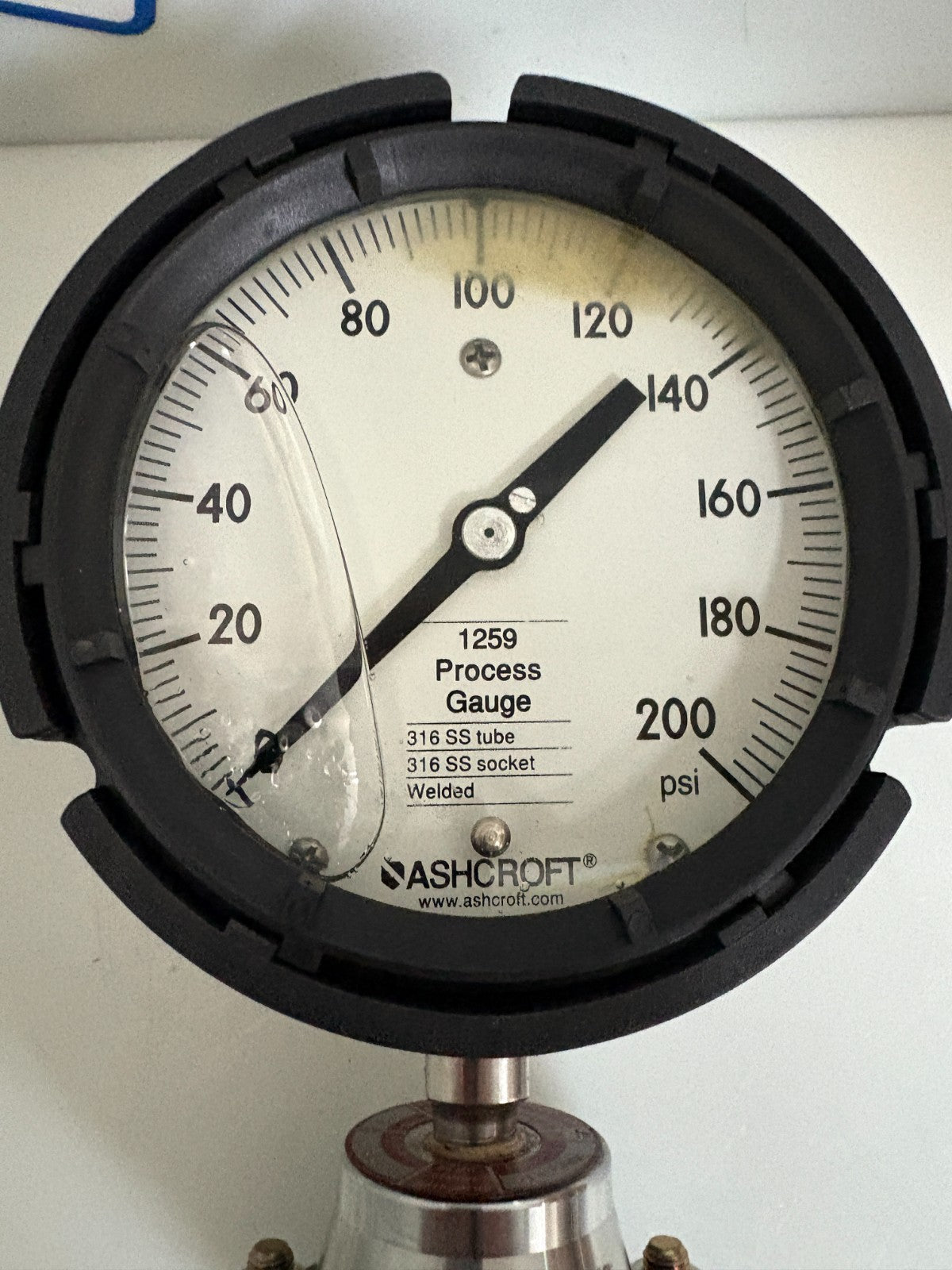 ASHCROFT PROCESS GAUGE 1259 W/C1018 0-200 PSI1
